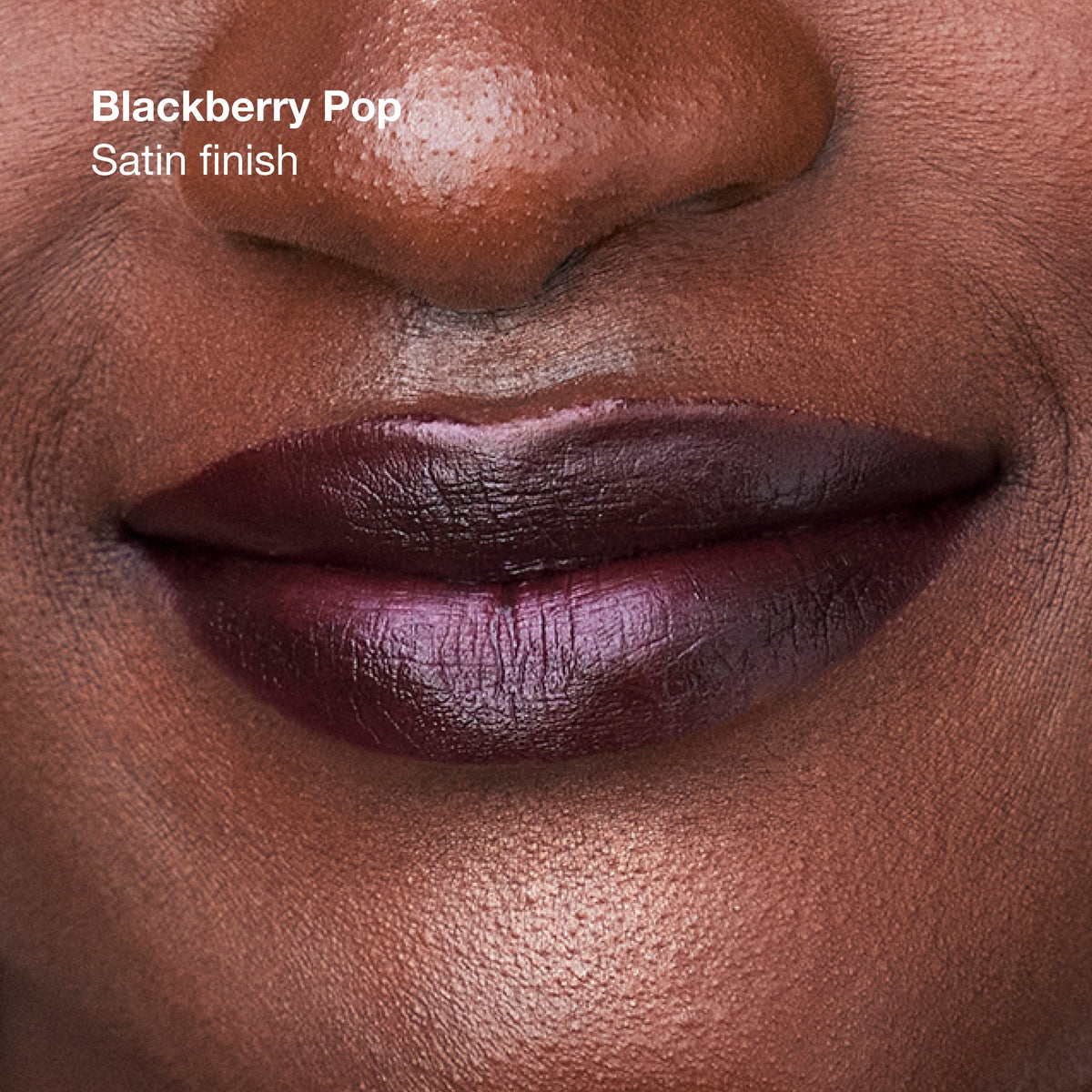 Clinique Pop™ Longwear Lipstick, 3.9 g, Blackberry Pop, Model, deep