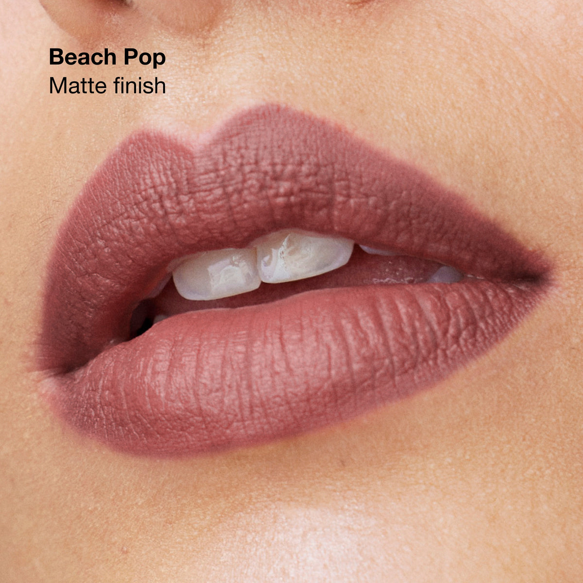 Clinique Pop™ Longwear Lipstick, 3.9 g, Beach Pop, Model, medium