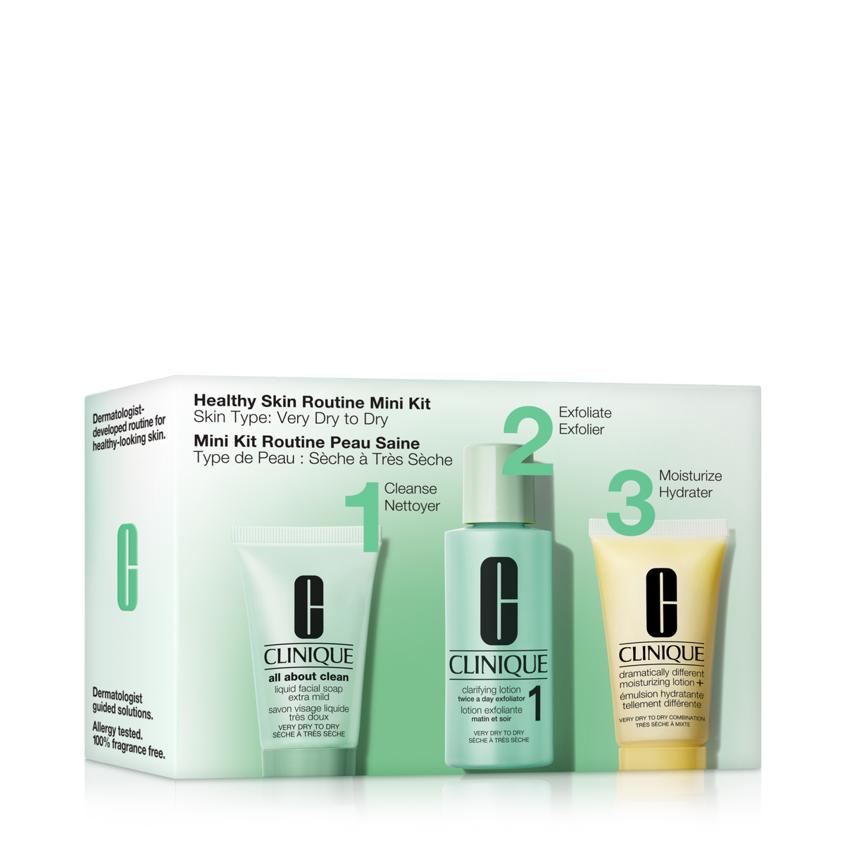Healthy Skin Routine: Mini 3-Step Kit For Very Dry Skin, Product Shot