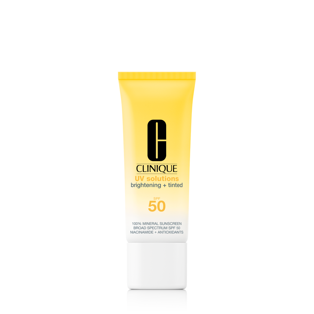 UV Solutions Brightening + Tinted Sunscreen Broad Spectrum SPF 50/PA+++, 40.0 ml, Light, Product Shot