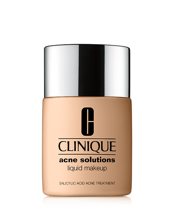 Acne Solutions™ Liquid Makeup, Skin-clearing treatment foundation powered by salicylic acid helps cover, clear, and prevent acne. Dermatologist tested.