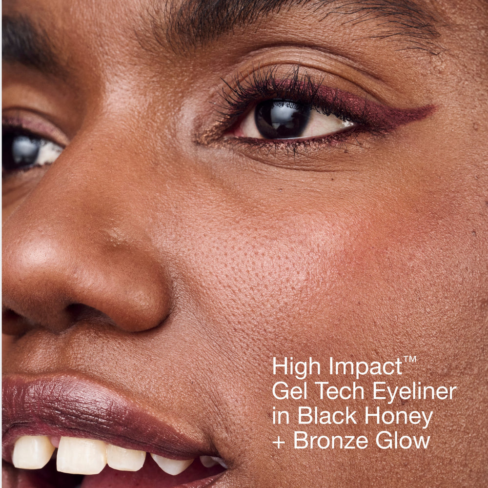 High Impact™ Gel Tech Eyeliner, 0.35 g, Black Honey, Model, deep