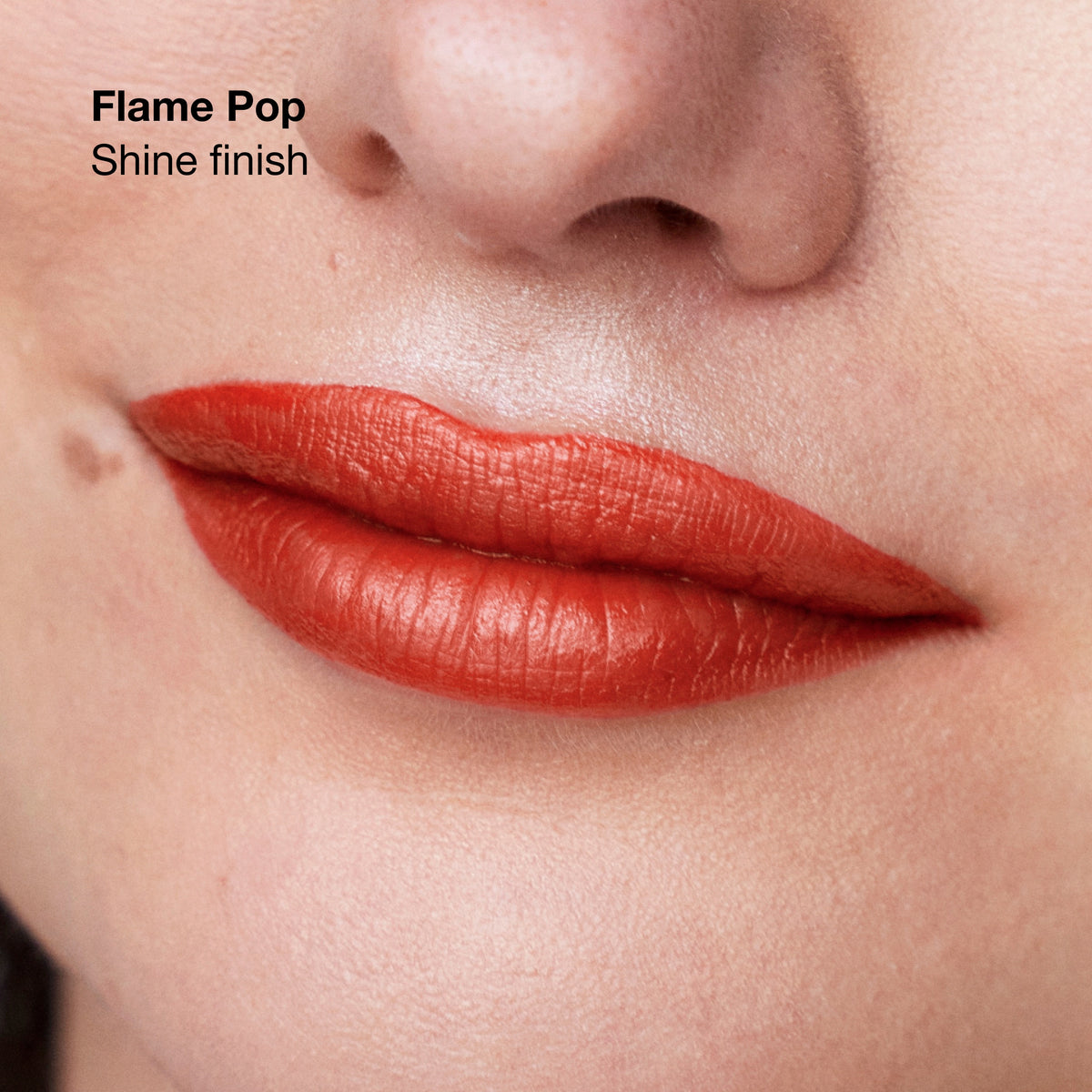 Clinique Pop™ Longwear Lipstick, 3.9 g, Flame Pop, Model, light
