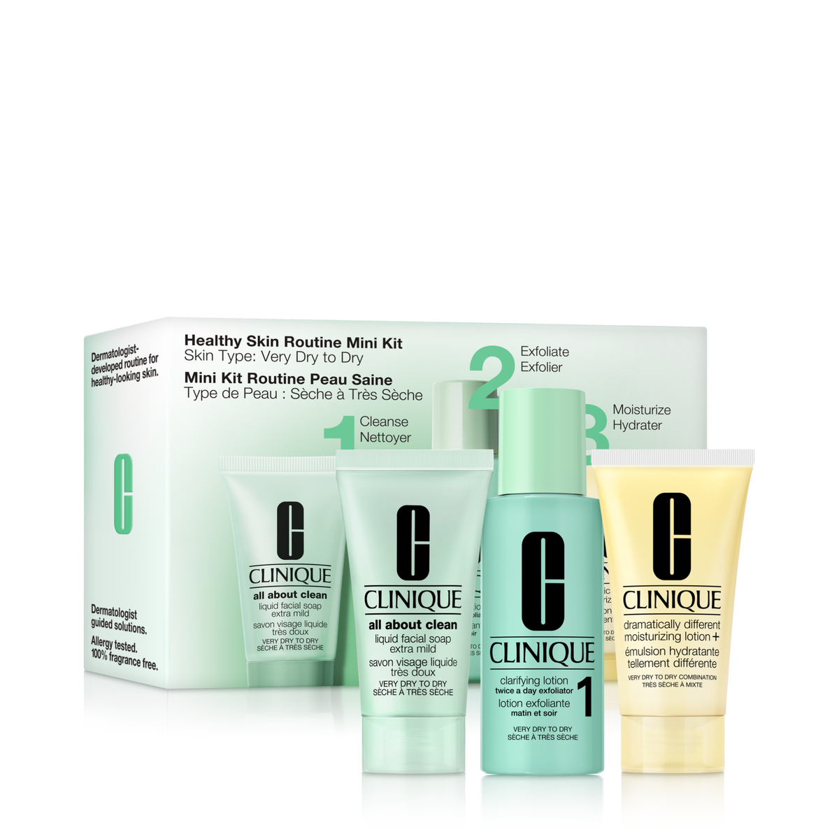 Healthy Skin Routine: Mini 3-Step Kit For Very Dry Skin, Product Shot