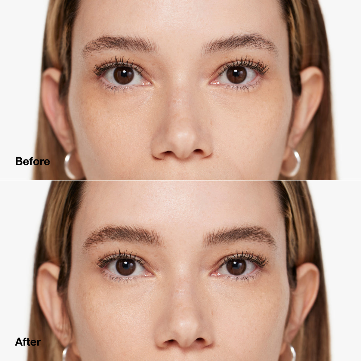 Just Browsing™ Tinted Volumizing Gel, 4.3 ml, Soft Brown, Model, light