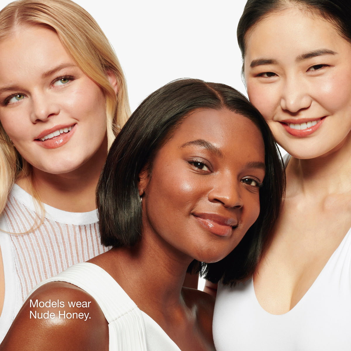 Almost Lipstick in Black Honey, Pink Honey and Nude Honey, 1.9 g, Nude Honey, Model, multiple