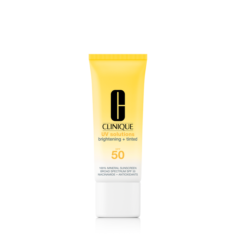 UV Solutions Brightening + Tinted Sunscreen Broad Spectrum SPF 50/PA+++ - Medium Deep