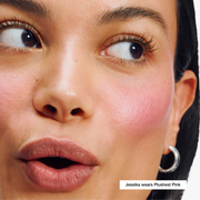 Chubby Stick™ Moisturizing Lip Color Balm, 3.0 g, Plushest Pink, Model, medium