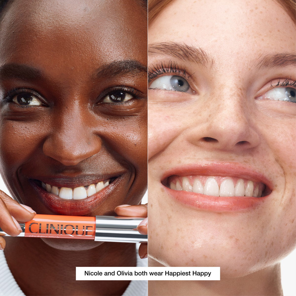 Chubby Stick™ Moisturizing Lip Color Balm, 3.0 g, Happiest Happy, Model, multiple