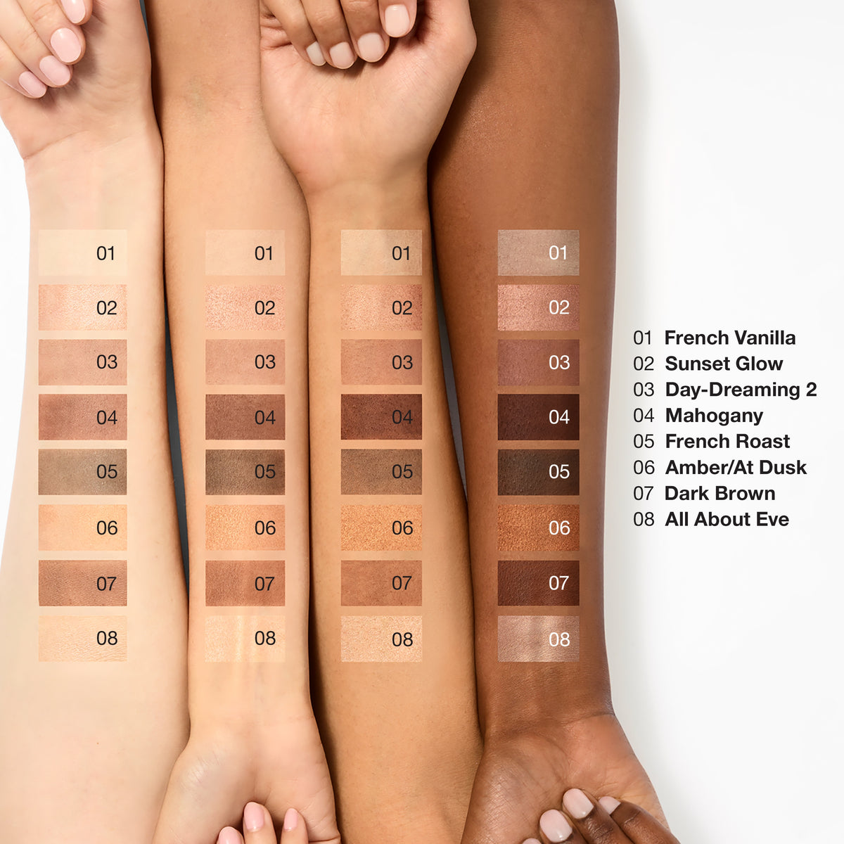 All About Shadow™ Octet Eye Shadow Palette, 8.9 g, A Nude Honey Mood, Model