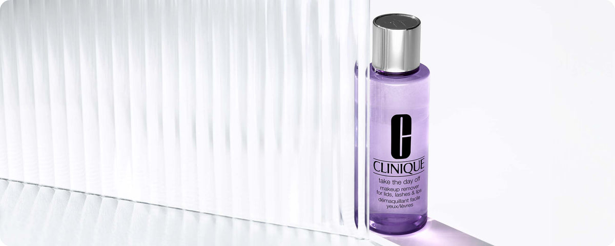 Clinique’s #1 makeup remover. Non-irritating. Non-stinging.