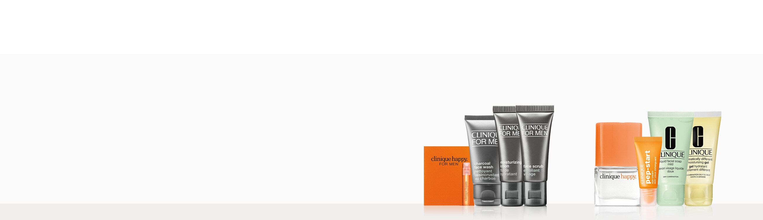 Make skin happy. Free His or Hers kits.