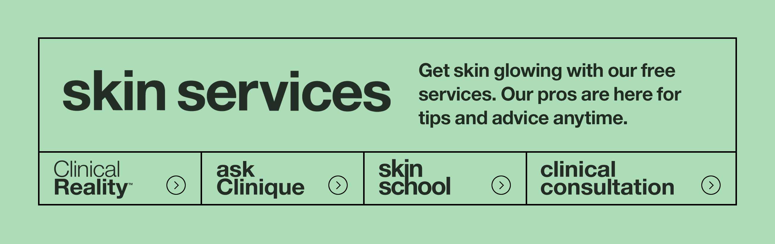Skin Services. Get that holiday glow with our free services. Our pros are here for tips and advice anytime.