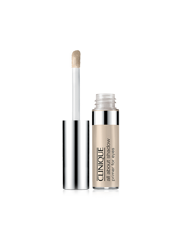 All About Shadow™ Primer for Eyes, End shadow fade-out. This formula holds eye colour quality in place for up to 12 hours.