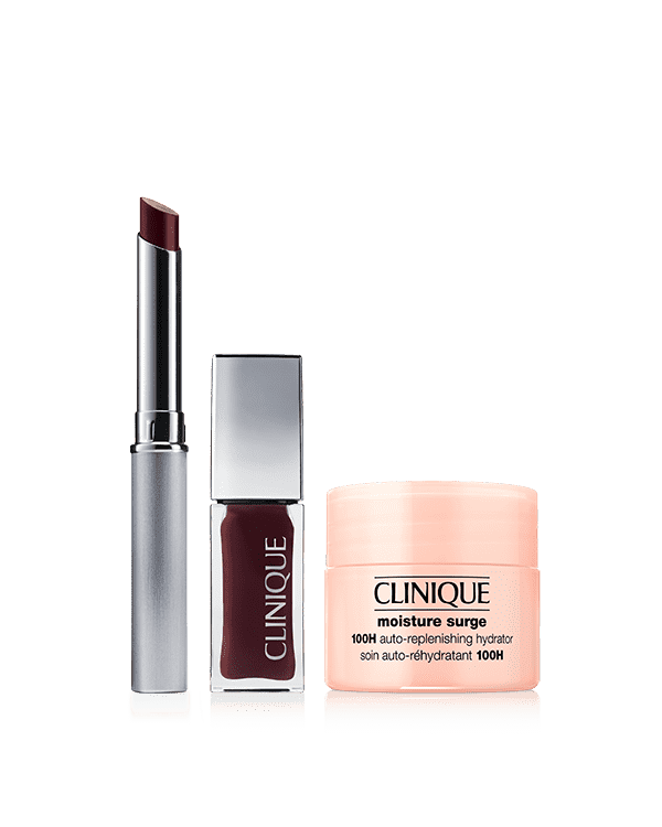 Black Honey Lip Bundle + Moisture Surge™ 100H Mini, Two ways to wear iconic Black Honey, our sheer, universally flattering shade. &lt;b&gt;A $69 value.&lt;/b&gt;