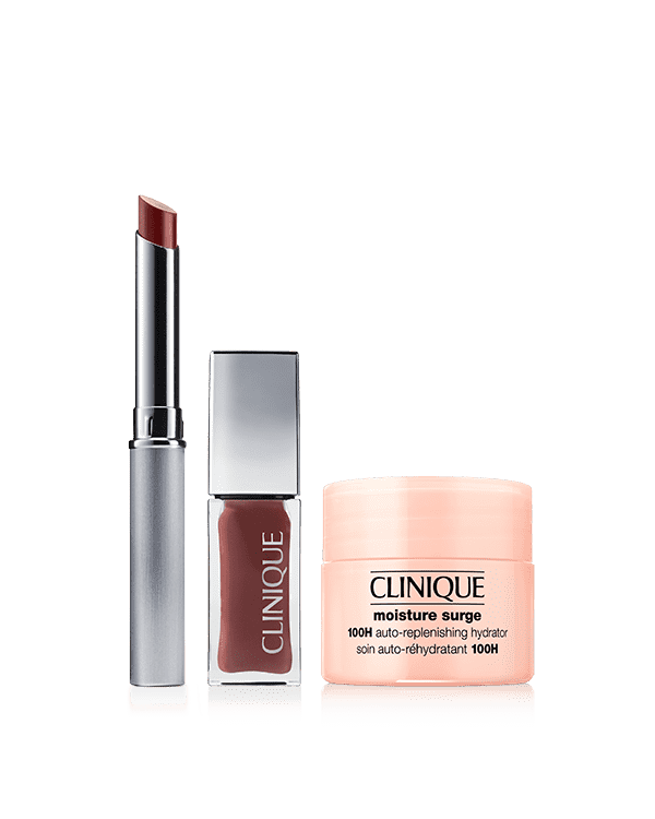 Nude Honey Lip Duo + Moisture Surge™ 100H Mini, Two ways to go nude—in a shade that’s unique to you.&lt;b&gt; A $69 value.&lt;/b&gt;