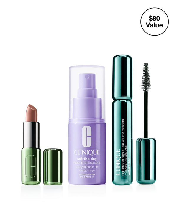 The After-Party Glow Kit, A streamlined makeup set for going out and keeping your look fresh into the night.