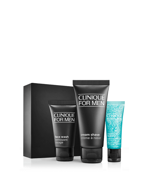 Clinique For Men™ Starter Kit – Daily Intense Hydration, A travel-friendly trio of daily face products for men with extra dry skin.