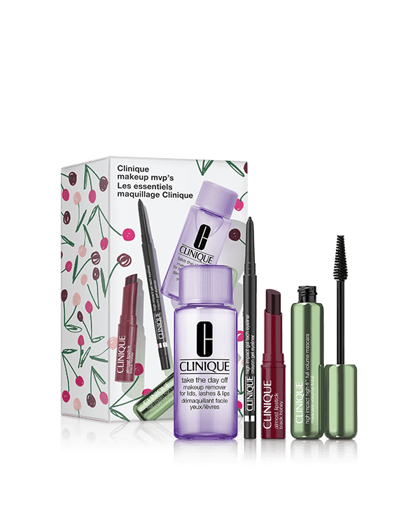 Clinique Makeup MVPs, Effortless staples for eyes and lips, plus a fan-favorite makeup remover. A $82 value.