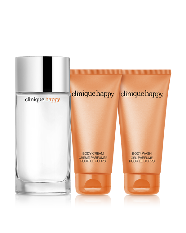 Whole Lotta Happy Perfume &amp; Body Gift Set, A vibrant collection of Clinique Happy™ fragrance and body care. A $155 value.