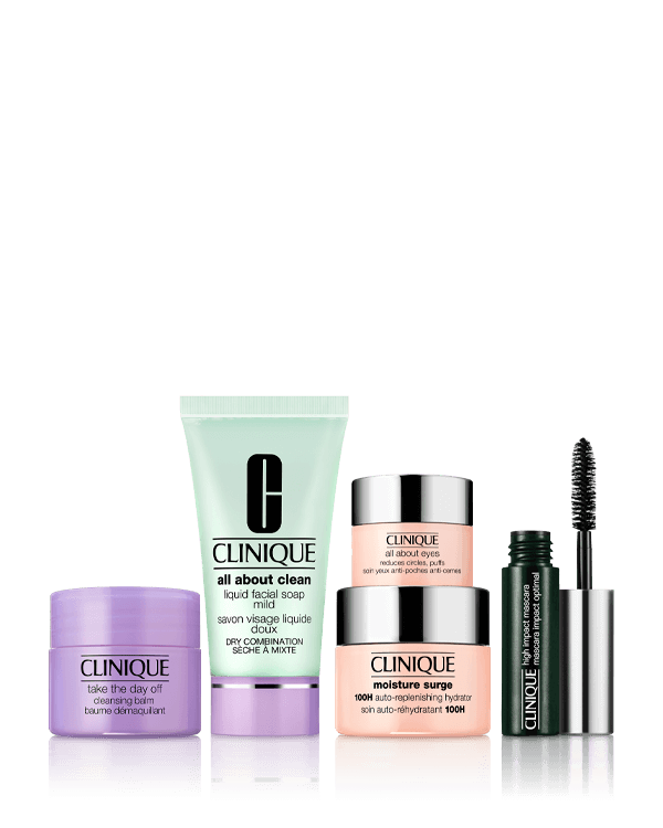 Refresh in 5 Set, Five essentials. Five minutes. One fresh look. A $46.50 value.
