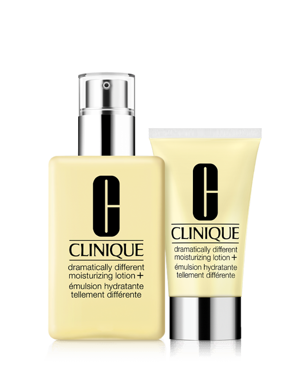 1 Moisturizer, 2 Ways: Dramatically Different Moisturizing Lotion+™, Our genius moisturizer in jumbo and travel sizes. A $62.00 value.