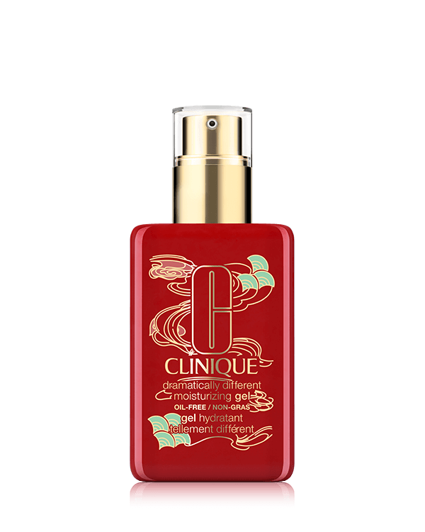 NEW Lunar New Year Dramatically Different™ Moisturizing Gel, Dermatologist-developed face moisturizer, decorated with limited-edition packaging to celebrate Lunar New Year. Formulated for oilier skin types.