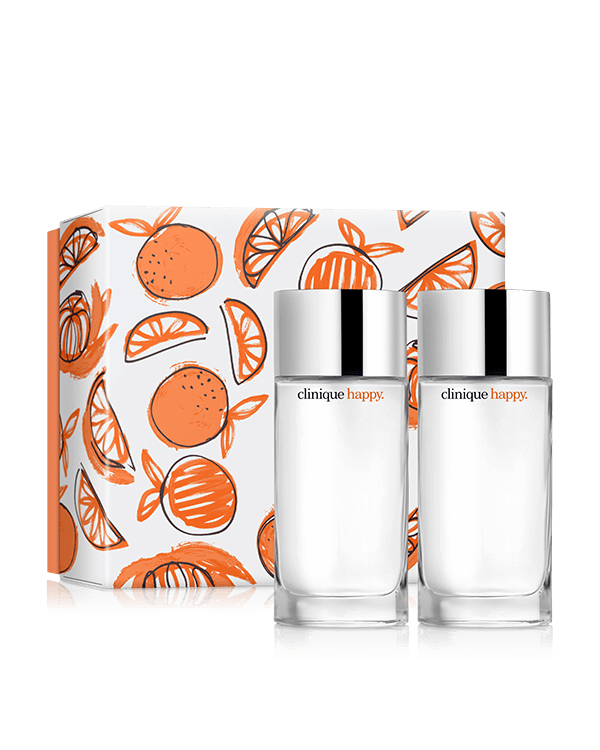 Happy Duo Fragrance Set, A delightful fragrance duo of our bestselling Clinique Happy™ fragrance. A $216 value.