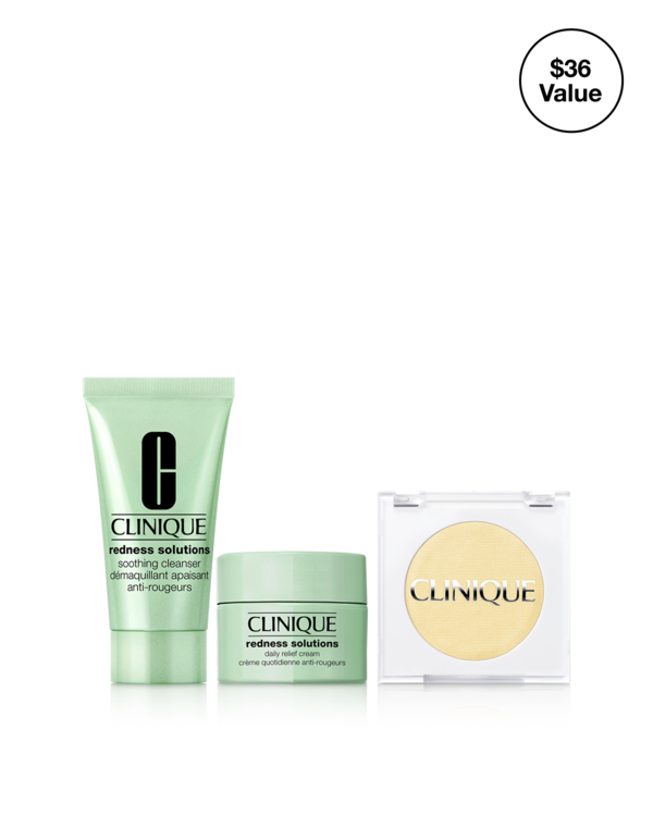 Redness Relief Kit , A gentle routine to relieve visible redness, in trial-perfect mini sizes. A $36 value.