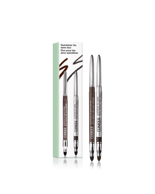 Quickliner for Eyes Duo Set, Double up on Clinique’s iconic Quickliner™ eyeliners in two staple shades.