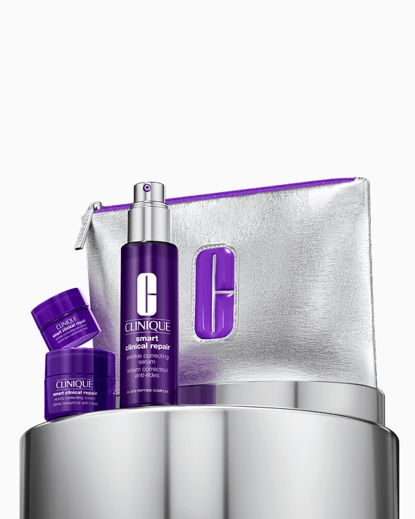 Wrinkle Fighting Routine: Smart Clinical Repair Set, A collection of our best-in-class de-aging formulas for results you can see.