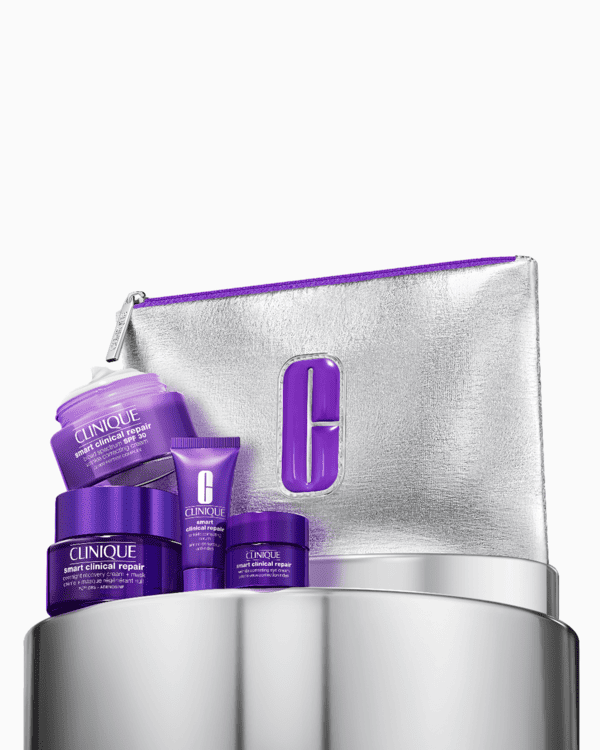 Day-To-Night De-Aging: Smart Clinical Repair Set, A collection of our smartest anti-aging formulas for results you can see.