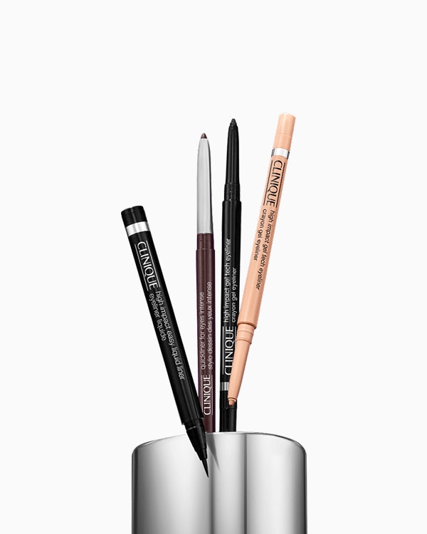 Ultimate Eye Line-Up: Eyeliner Set, Four eyeliner essentials to create any look, from winged to smudged and smokey.