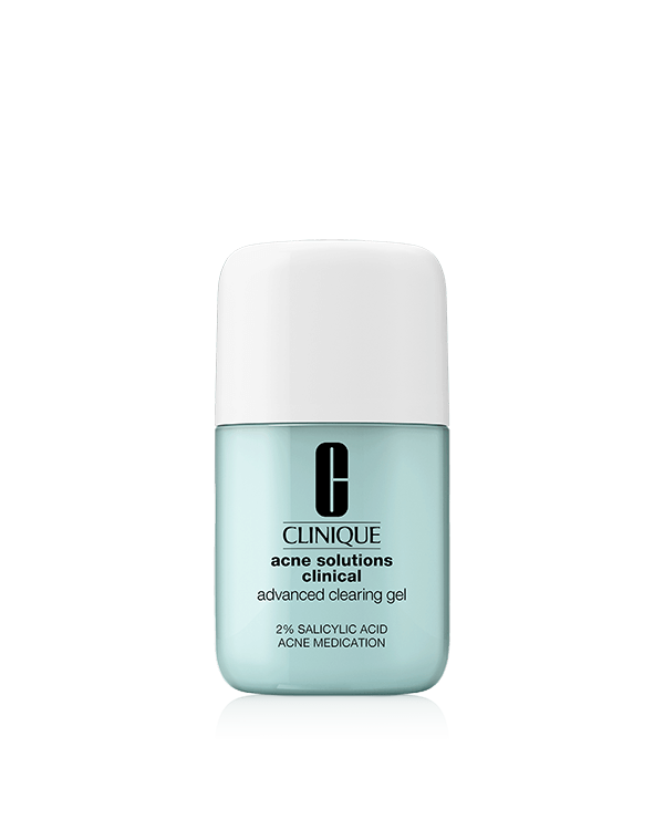 Acne Solutions Clinical™ Advanced Clearing Gel, Our advanced formula now has more salicylic acid, plus a soothing ferment to help visibly calm redness from irritation.