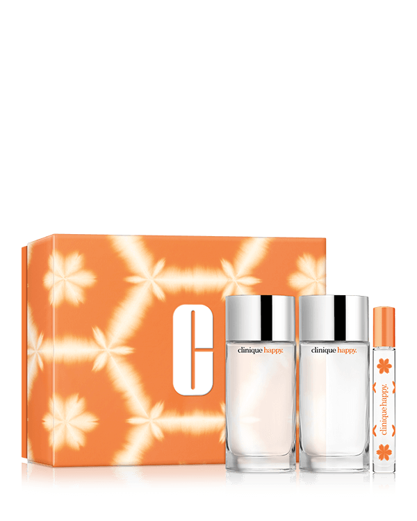 Whole Lotta Happy Fragrance Set, A delightful fragrance duo of our best-selling Clinique Happy™ fragrance, plus one for your purse. A $220.00 value.