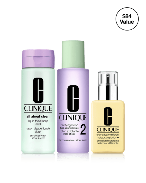 Healthy Skin 3-Step System: For Dry Skin Types, A dermatologist-developed three-step skincare system for drier skin types. A $84 value.