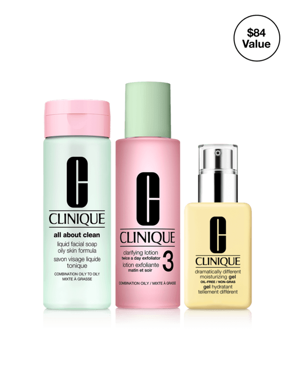 Healthy Skin 3-Step System: For Oily Skin Types, A dermatologist-developed three-step skincare system for oilier skin types. A $84 value.