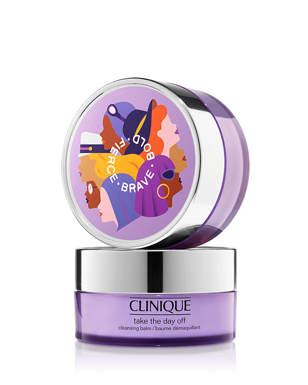 Limited Edition Take The Day Off™ Cleansing Balm, Our #1 makeup remover in a limited-edition jar. Features a bold, uplifting illustration by artist Elen Winata. Only 1 jar ships per order.