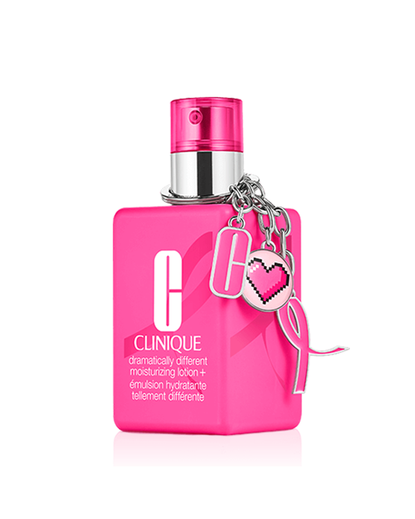 Great Skin, Great Cause: Limited Edition Dramatically Different Moisturizing Lotion+™, Clinique&#039;s dermatologist-developed moisturizer helps support breast cancer awareness.