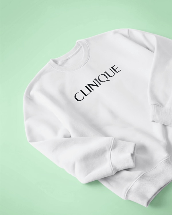 Limited Edition Clinique Sweatshirt in White