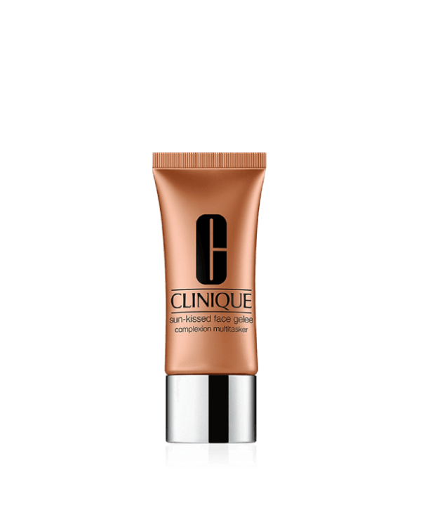 Sun-Kissed Face Gelee Complexion Multitasker, Sheer, oil-free gel creates a warm, healthy glow.