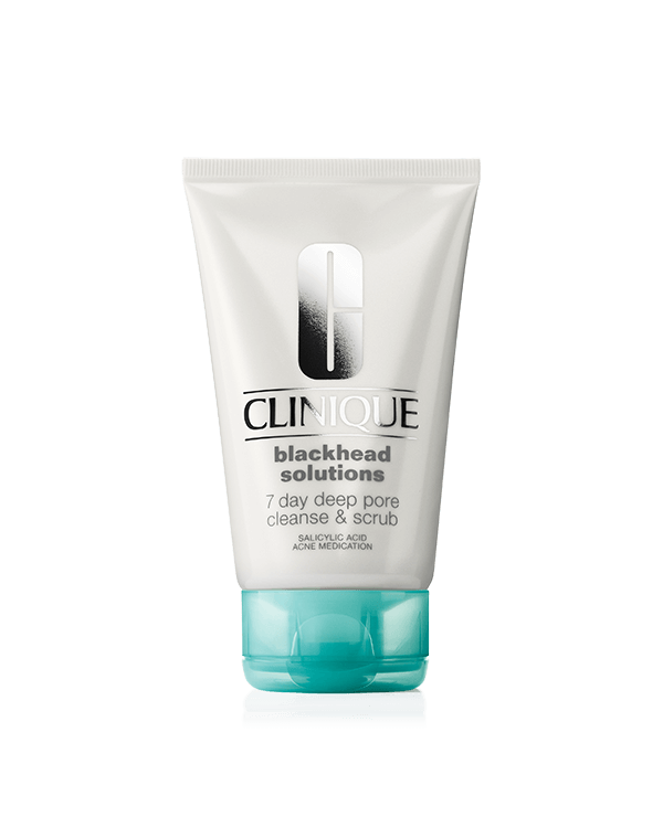 Blackhead Solutions 7 Day Deep Pore Cleanse &amp; Scrub, 3-in-1 cleanser-scrub-mask reduces the appearance of visible pores and blackheads.