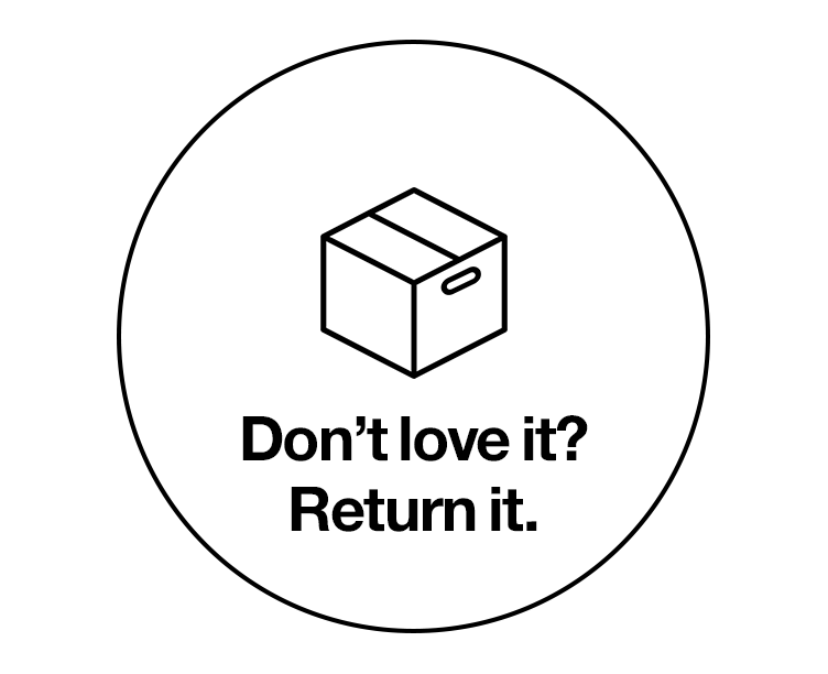 Don’t love it? Return it.
